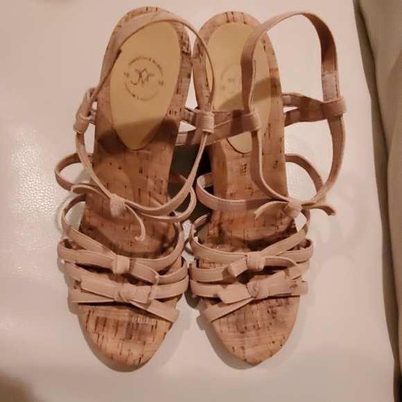 Johnson Murphy Wedge Sandals 8.5 - Picture 1 of 3
